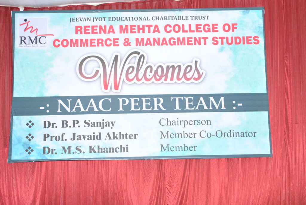 naac peer team visit schedule for university